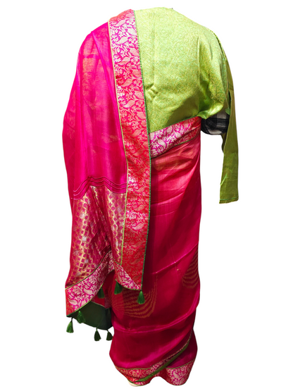Formal Chanderi Zari Woven Saree