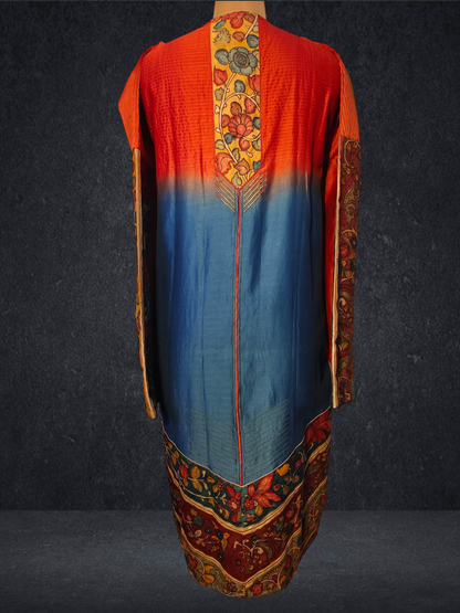 Semi Stitched Formal chanderi Suitset
