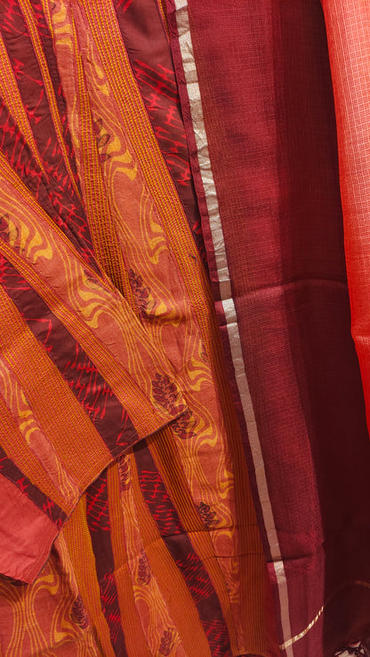 Semi Stitched Cotton Casual Suitset