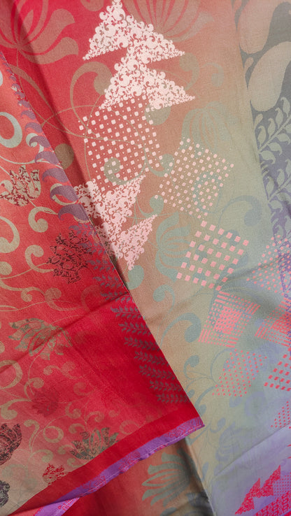 Semi Stitched Chanderi Kurta