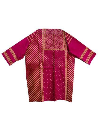 Semi Stitched Chanderi Casual kurta