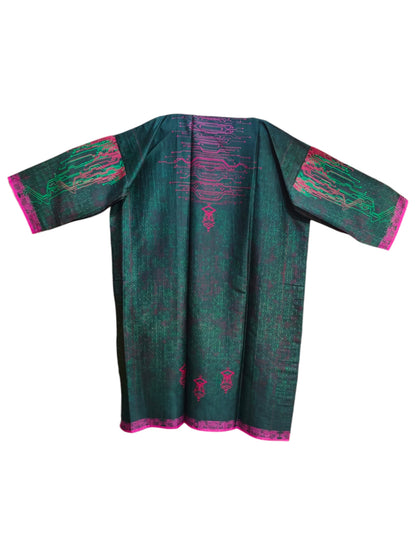 Semi Stitched Chanderi Casual Suitset