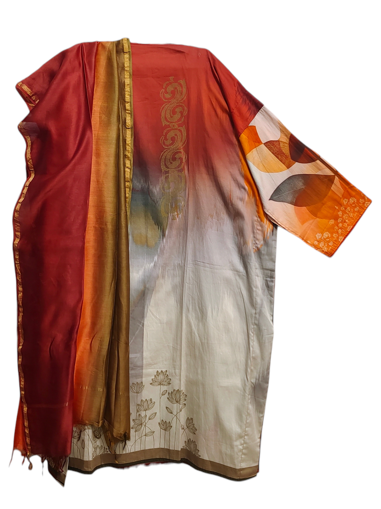 Semi Stitched Cotton Casual Suitset