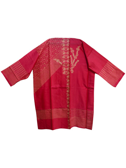 Semi Stitched Chanderi Casual kurta
