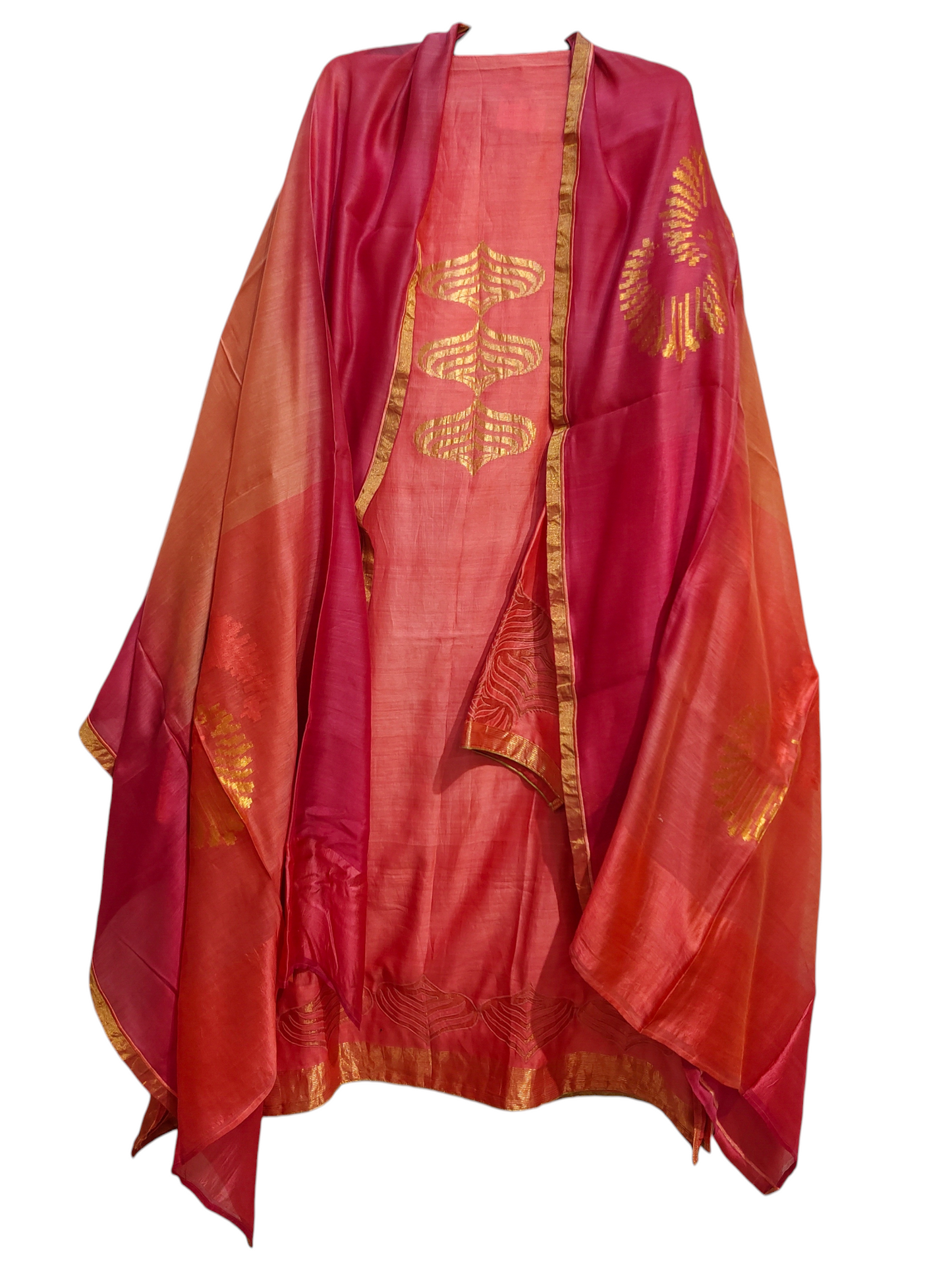 Semi Stitched Formal Chanderi Suitset