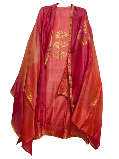 Semi Stitched Formal Chanderi Suitset