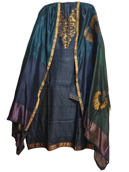 Semi Stitched Formal Chanderi Suitset