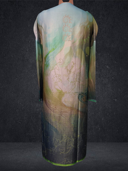 Semi Stitched Chanderi Kurta VISHAL KAPUR