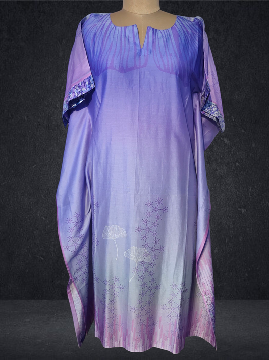 Stitched Chanderi Digital Printed Kaftan VISHAL KAPUR STUDIO