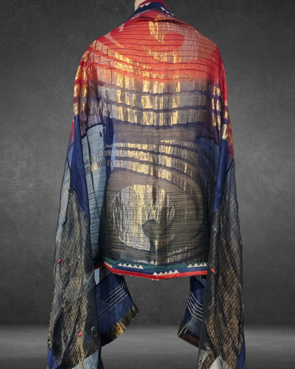 Chanderi Zari Woven Formal Dupatta VISHAL KAPUR