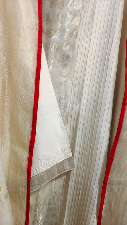 Semi Stitched Chanderi Formal Suitset