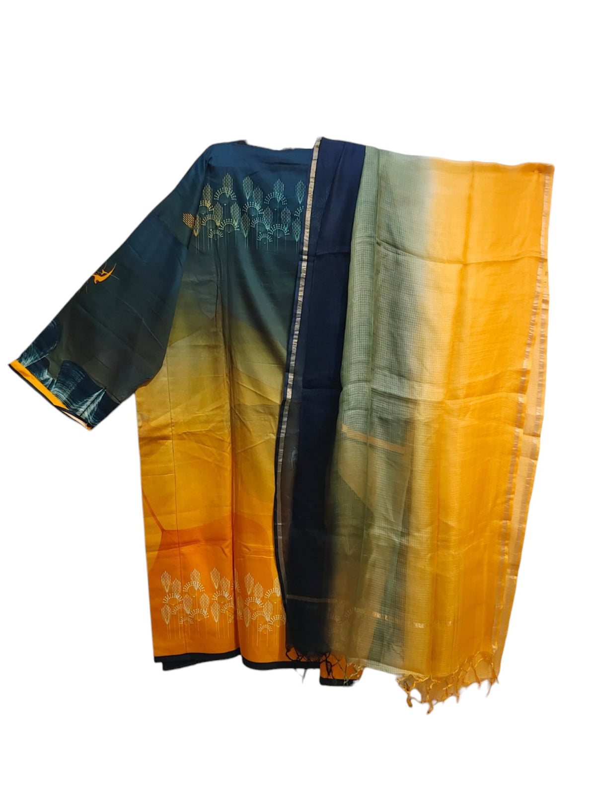 Semi Stitched Cotton Casual Suitset