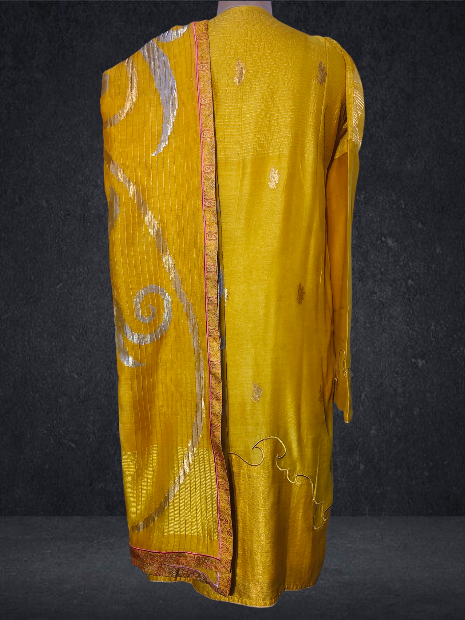Semi Stitched Formal chanderi Suitset VISHAL KAPUR