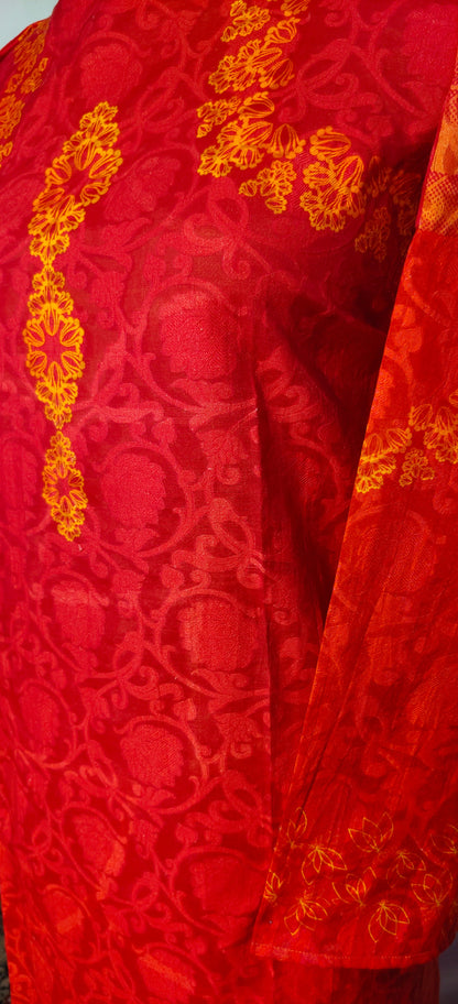 Semi Stitched Chanderi Kurta VISHAL KAPUR