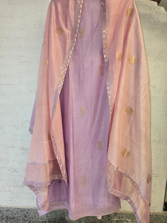 Semi Stitched Formal Chanderi suitset