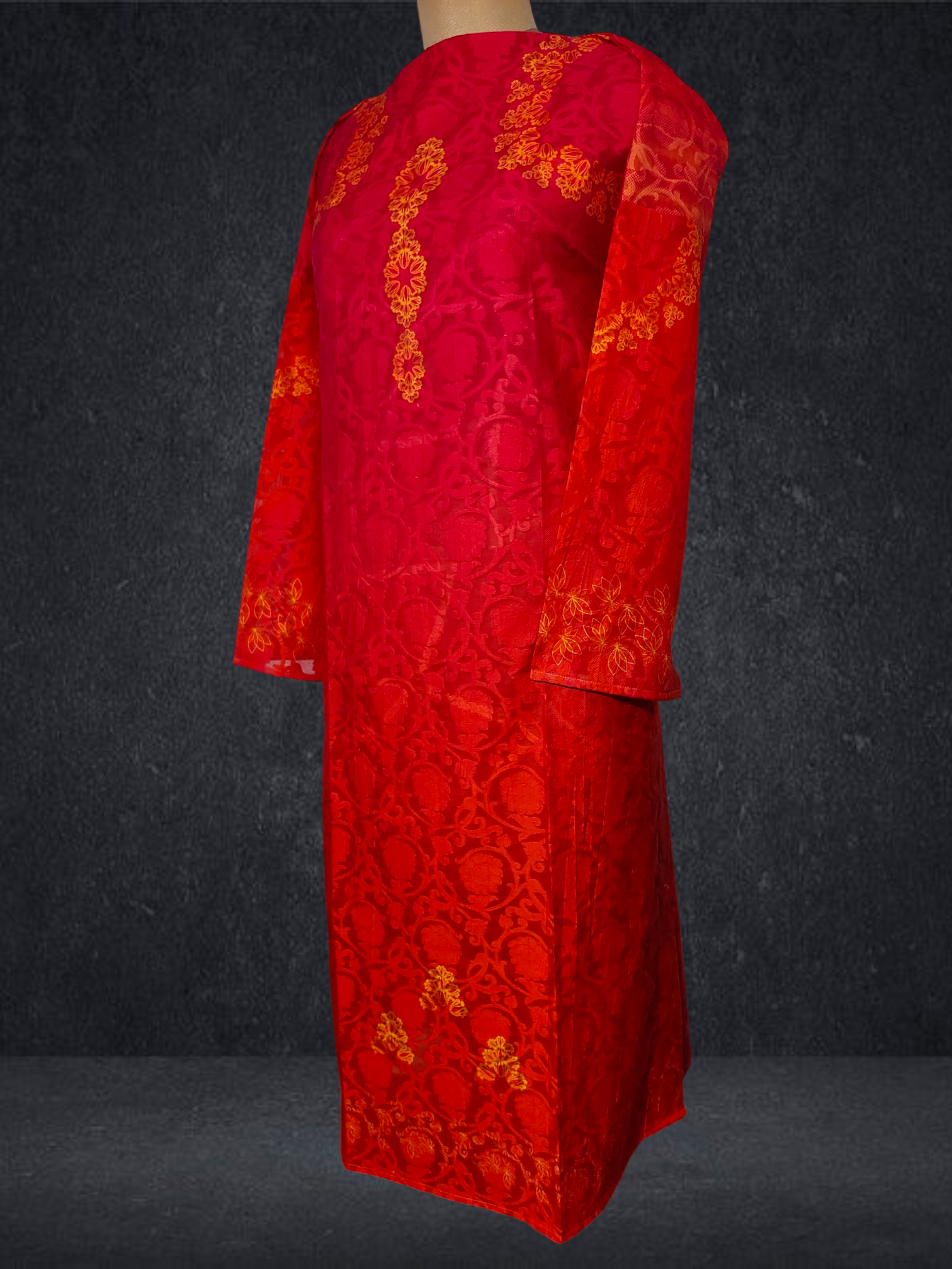 Semi Stitched Chanderi Kurta VISHAL KAPUR