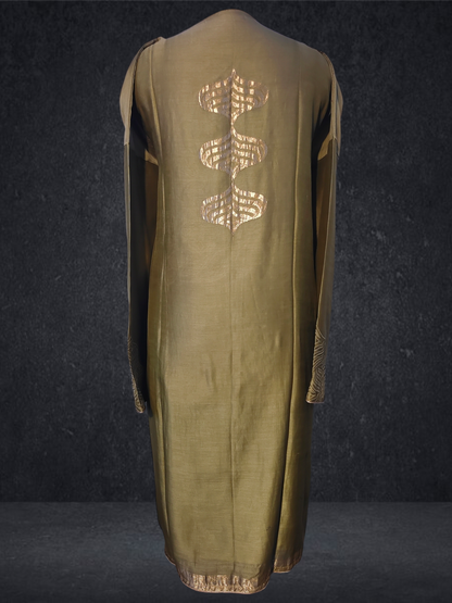 Semi Stitched Chanderi kurta