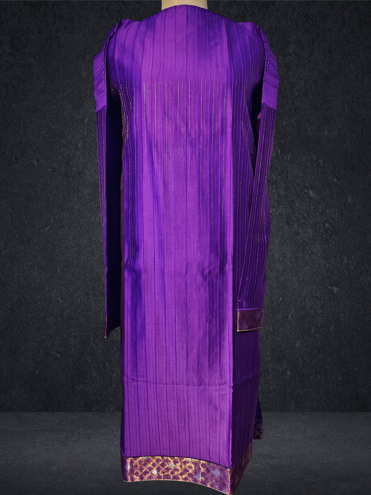 Semi Stitched Formal chanderi Kurta