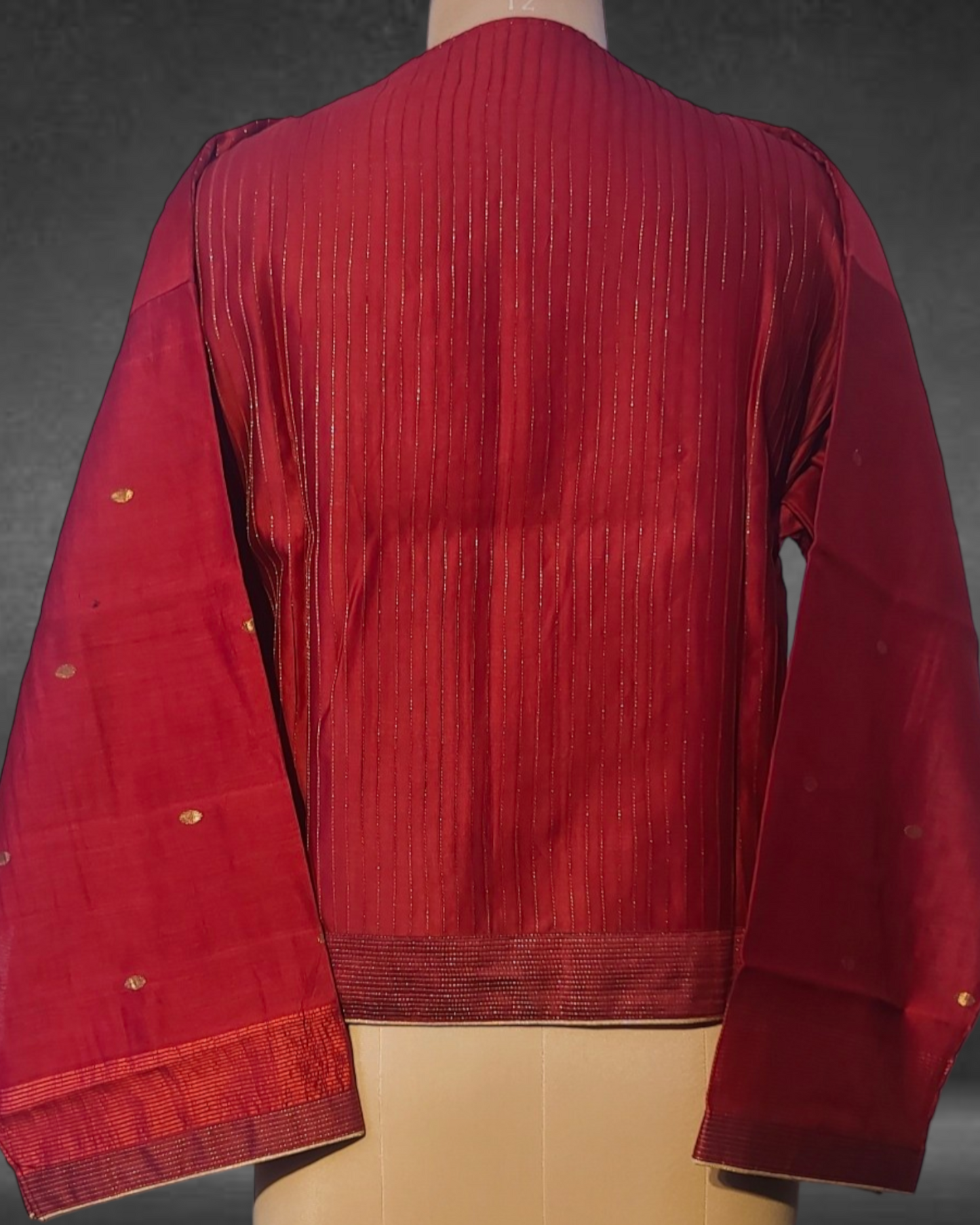 Semistitched Chanderi Zari Woven Formal Ɓlouse