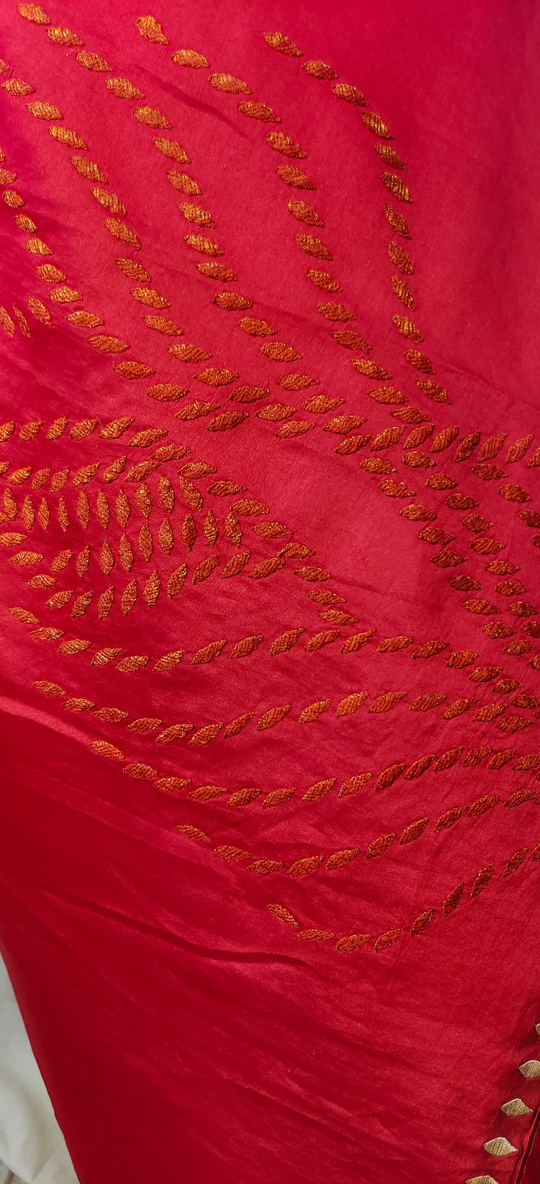 Silk Formal Ecoprint Saree VISHAL KAPUR STUDIO