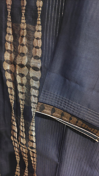 Semi Stitched Chanderi  Formal kurta