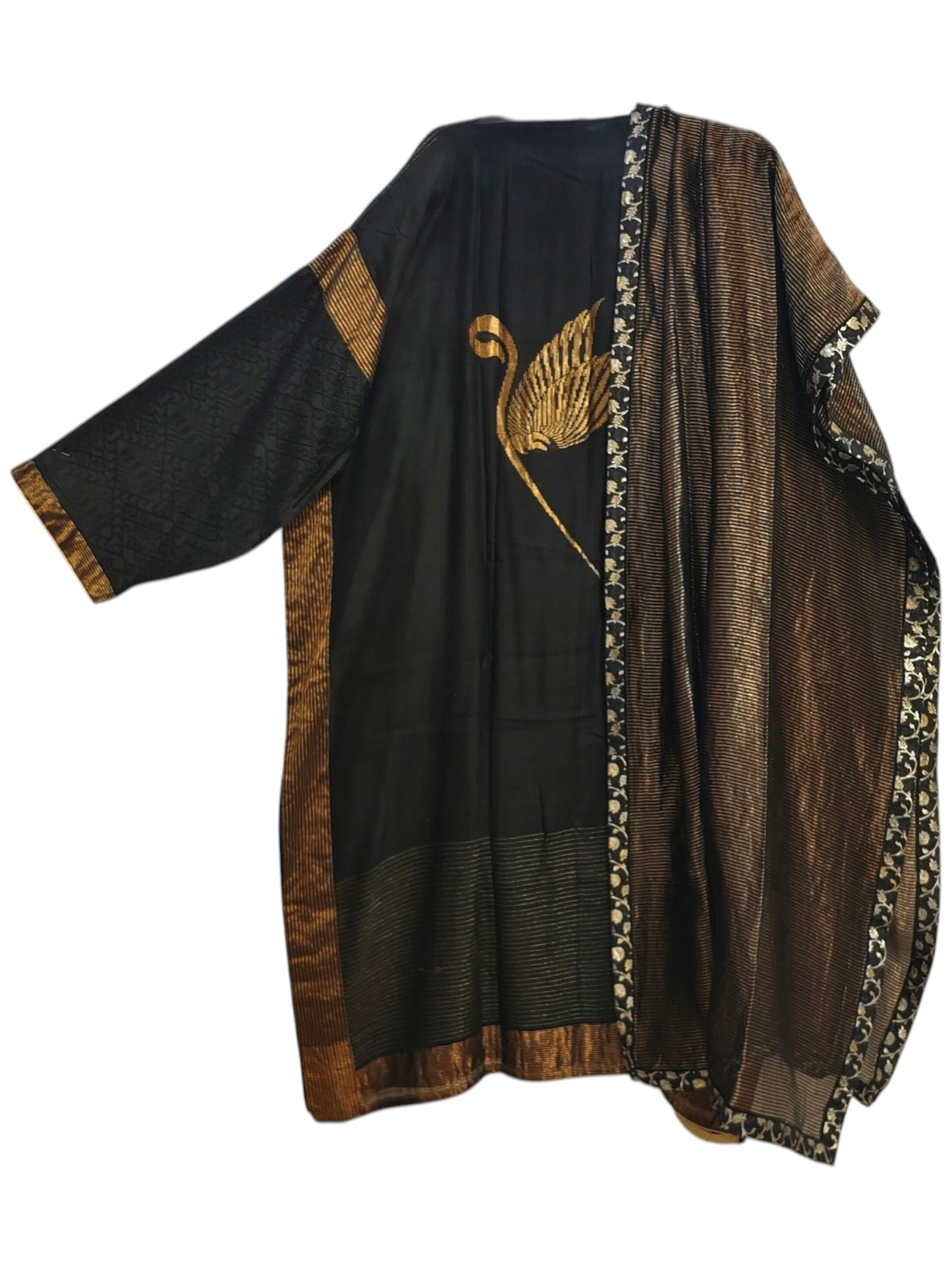 Semi Stitched Chanderi Formal Suitset