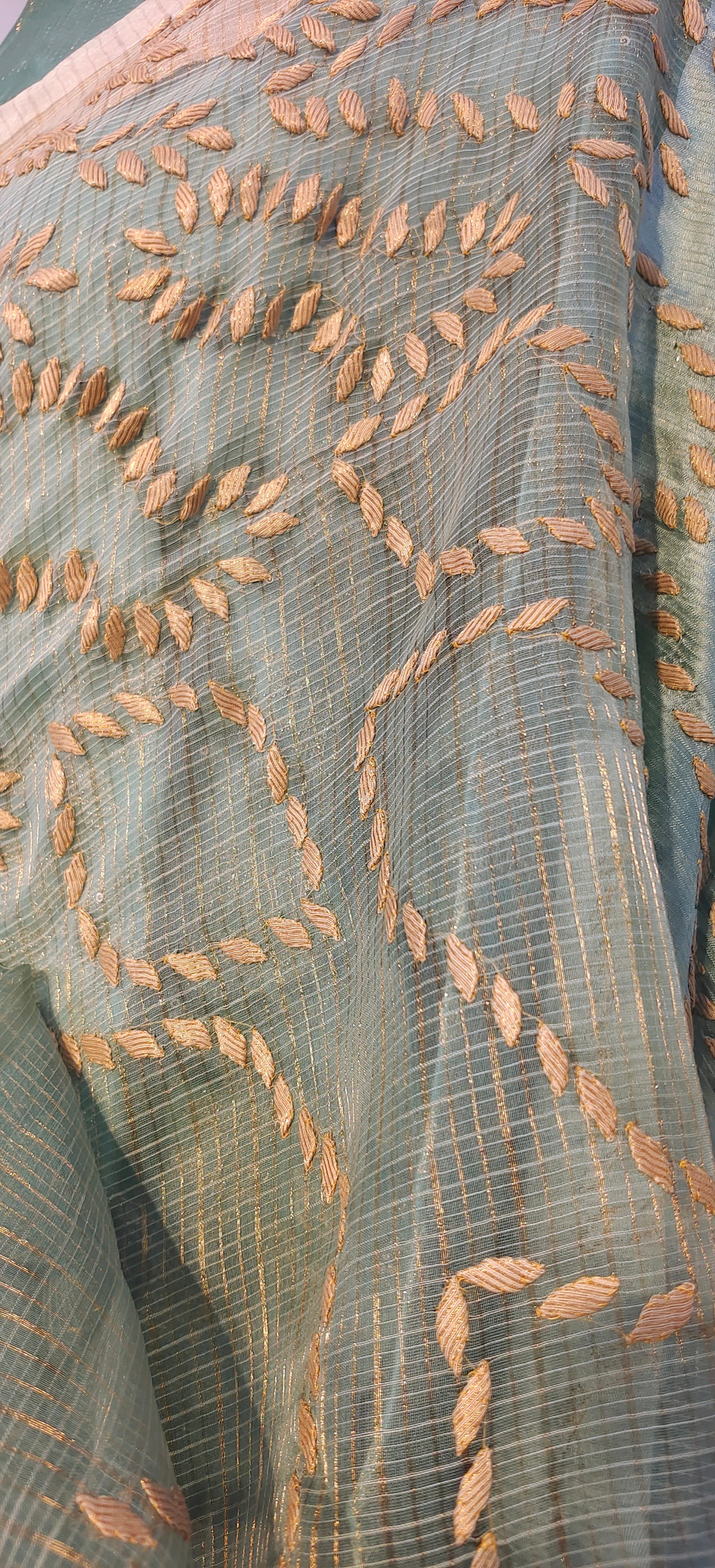 Formal Silk Katab Applique Saree(VKSR05MAY08) VISHAL KAPUR STUDIO