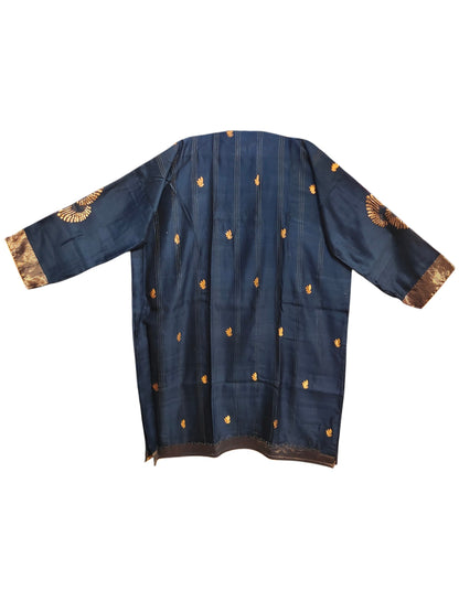 Semi Stitched Chanderi Formal Suitset