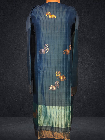 Semi Stitched Formal chanderi Suitset