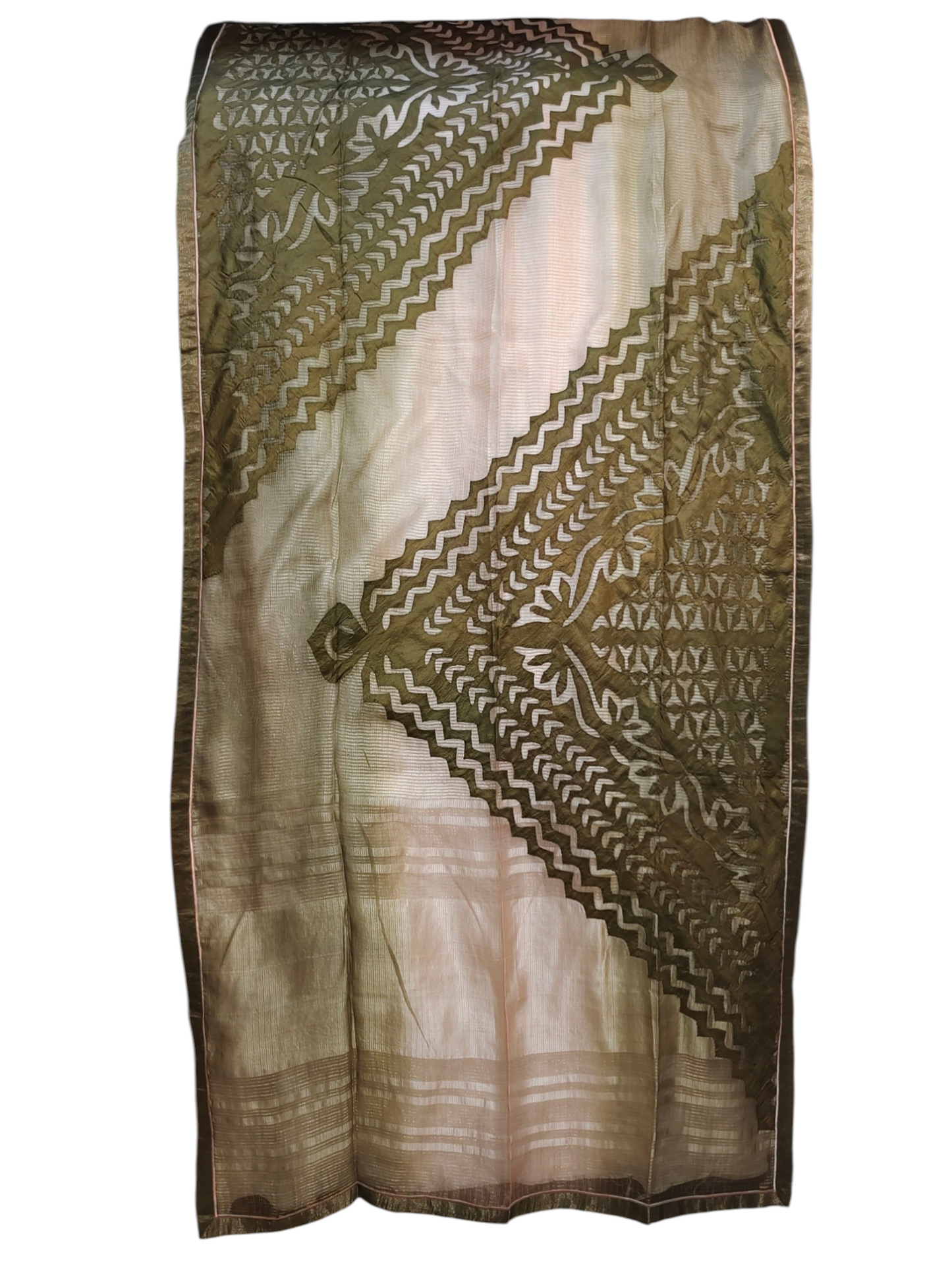 Semi Stitched Chanderi Formal Suitset