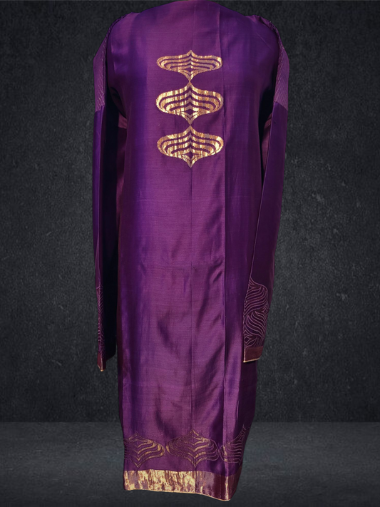 Semi Stitched Chanderi kurta