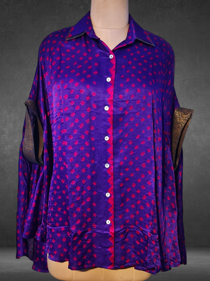 Stitched Bandhani Shirt Free Size