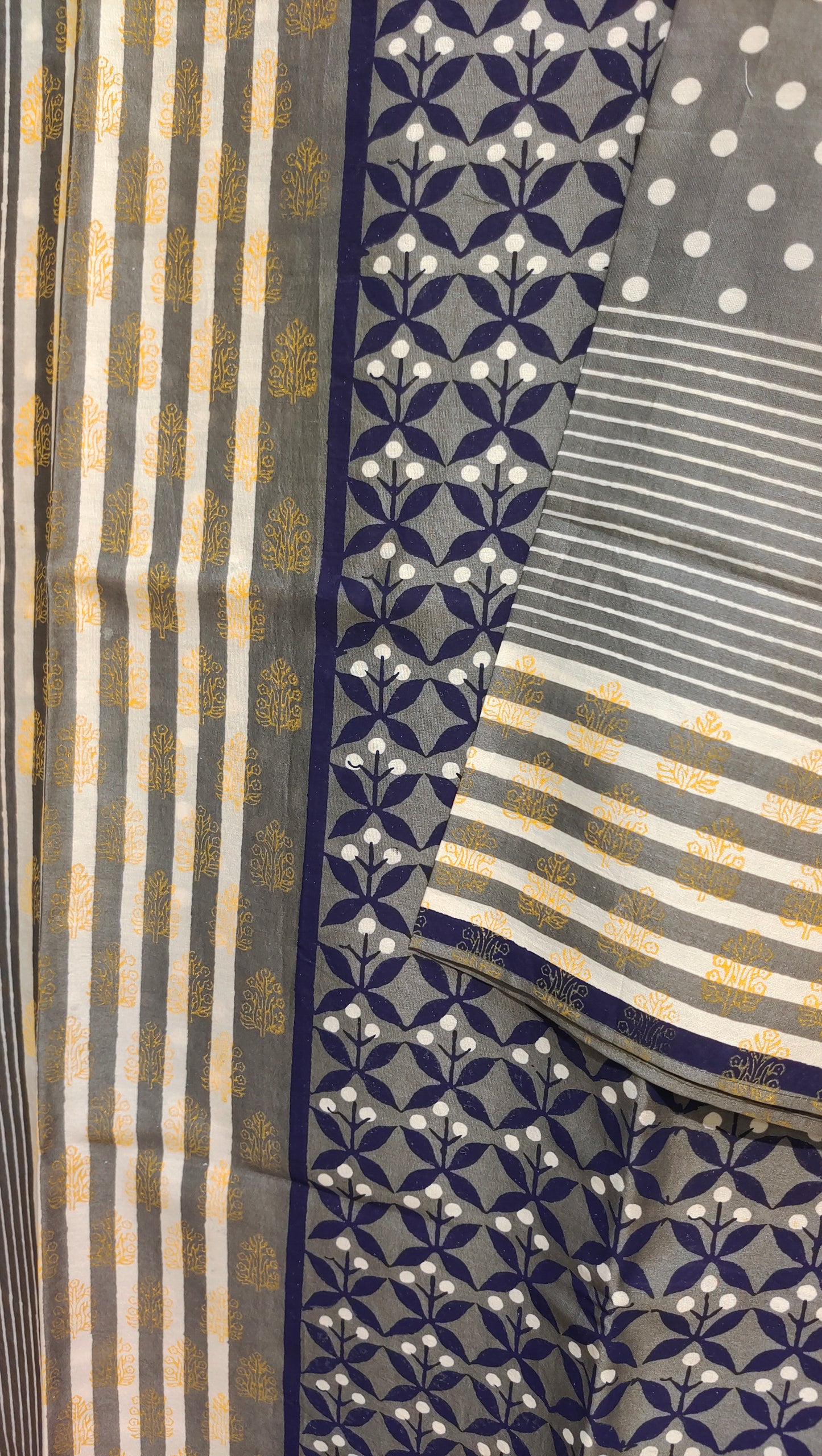 Semi Stitched Chanderi Casual suitset