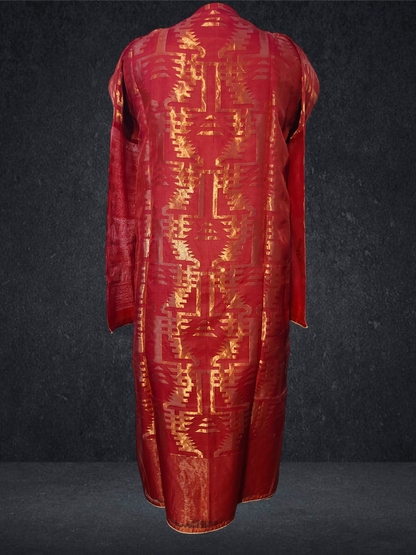 Semi Stitched Formal chanderi Kurta