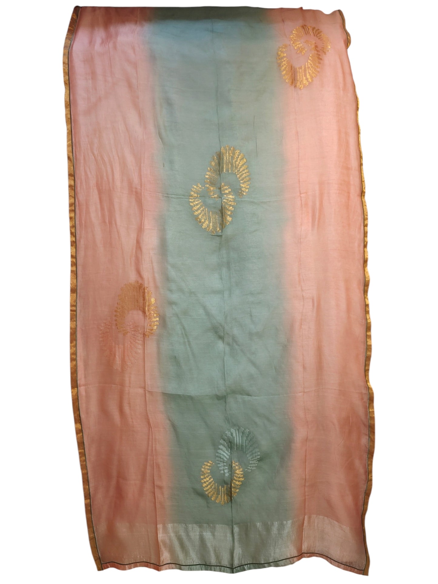 Semi Stitched Chanderi Formal Suitset