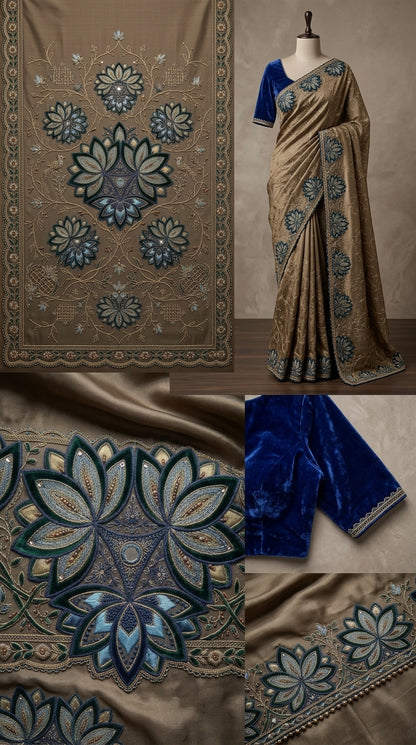 Formal Pure Silk Embroidered Saree