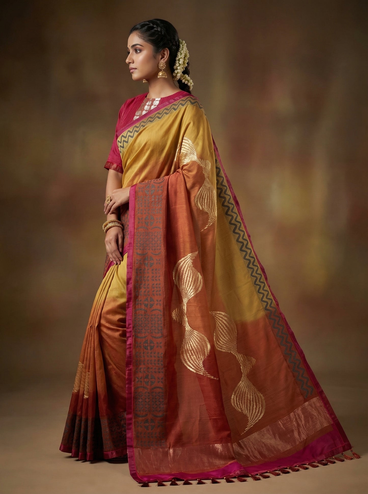 Formal Chanderi Silk Saree
