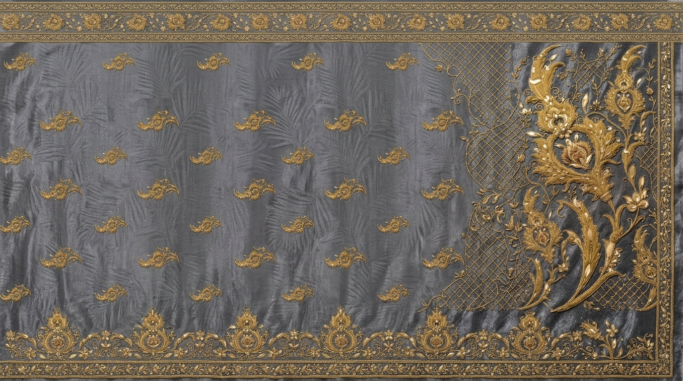 Formal Pure Silk embroidered Saree