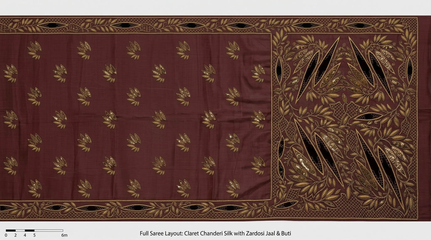 Formal Pure Silk embroidered Saree