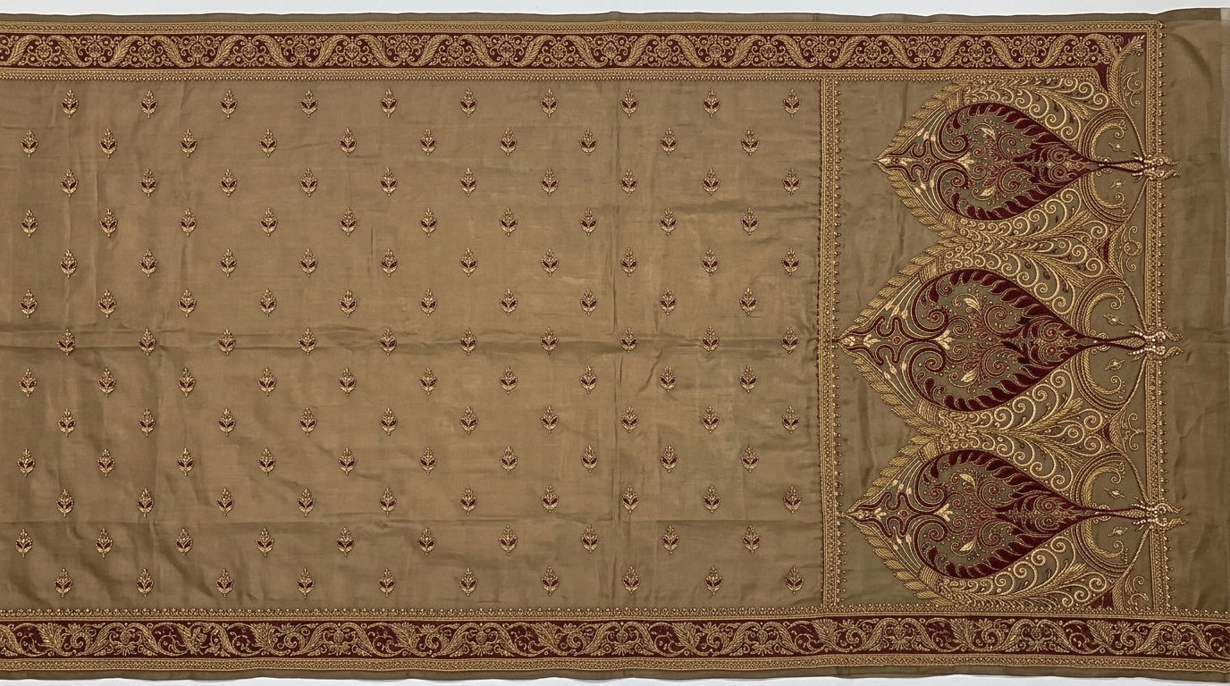 Formal Pure Silk embroidered Saree