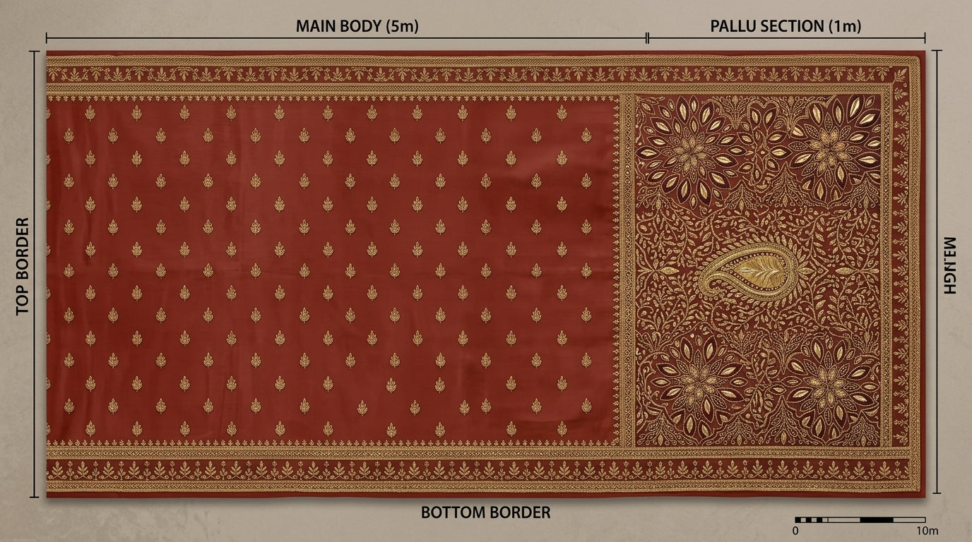 Formal Pure Silk embroidered Saree