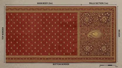Formal Pure Silk embroidered Saree
