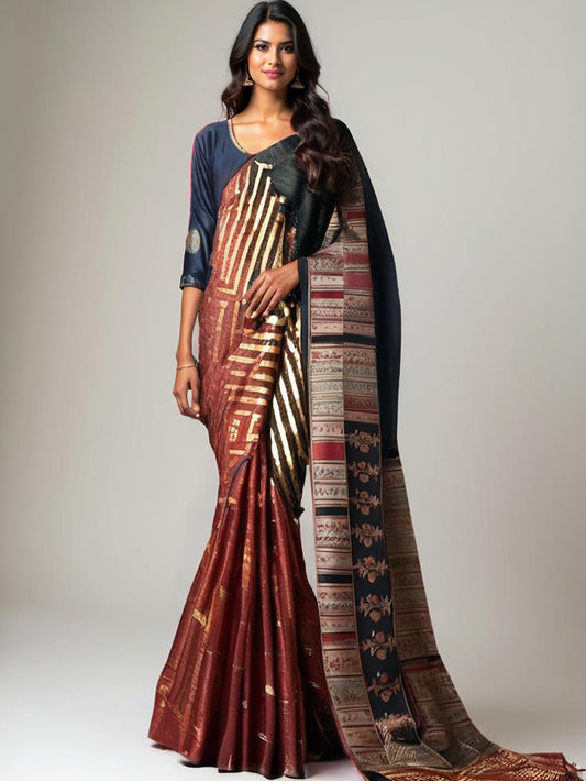 Formal Chanderi Silk Tissue Applique Saree