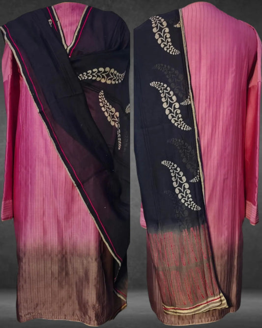 semistitched pure silk Katabh Formal Suitset VISHAL KAPUR STUDIO