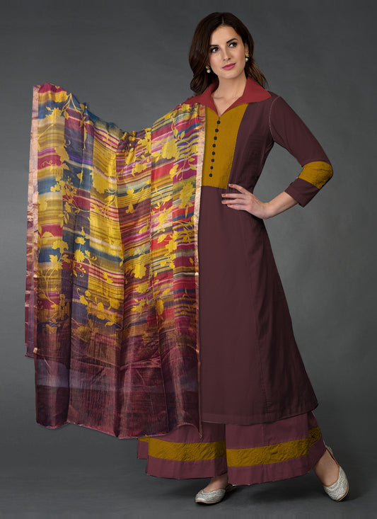 Printed Pure Silk Dupatta (VKSDNOV11DUP34) - VISHAL KAPUR