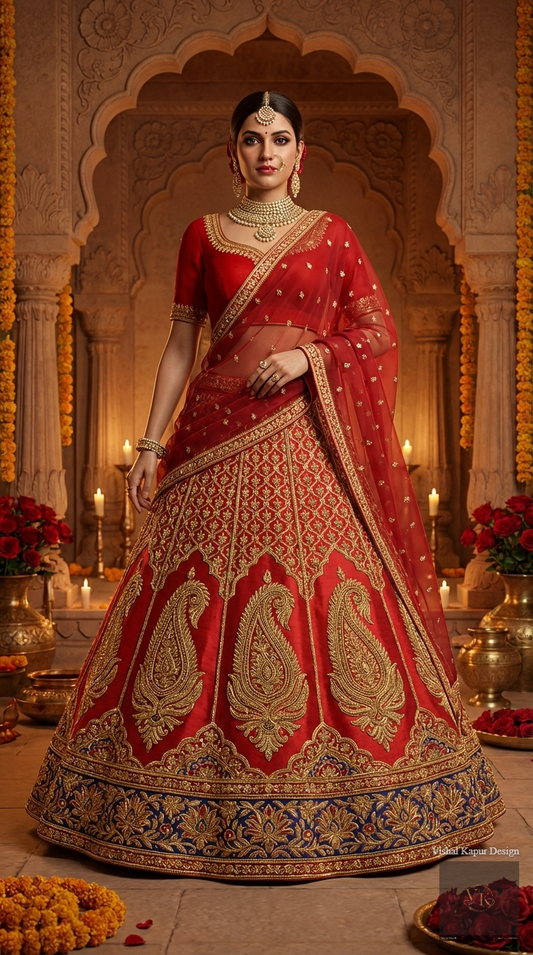Formal embroidered Lehnga