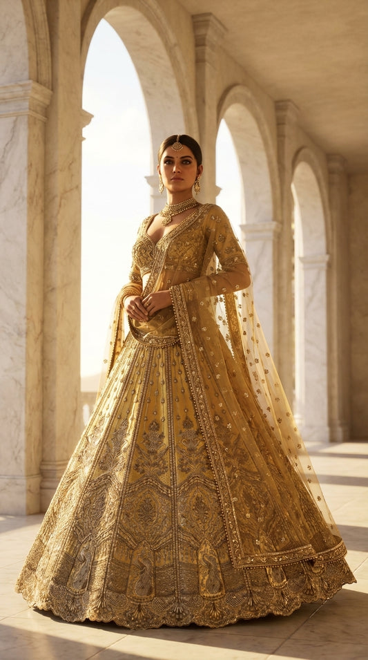 Formal embroidered Lehnga