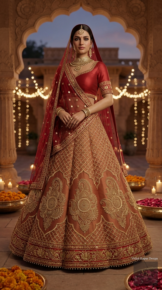 Formal embroidered Lehnga