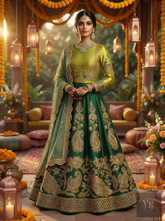 Formal embroidered Lehnga