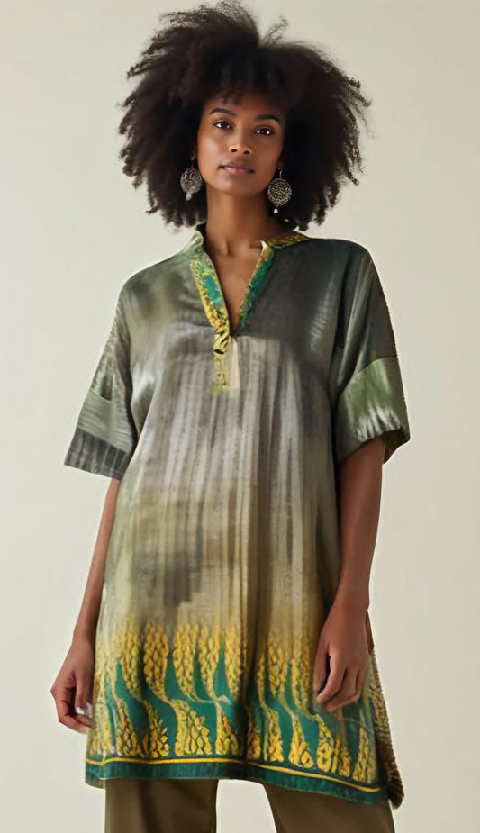 Stitched Digital Printed Short Tunic